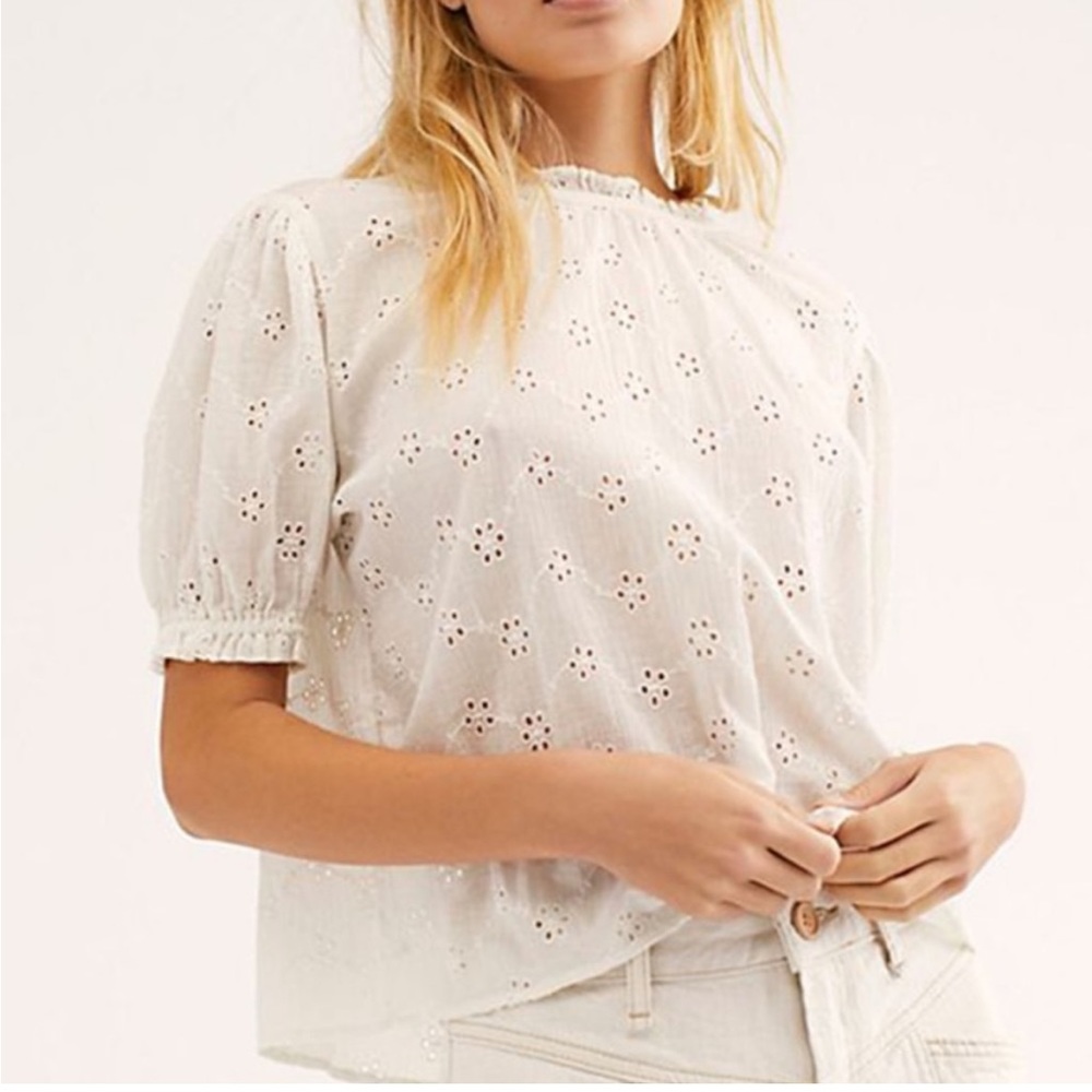 Free People Letters to Juliet Eyelet Blouse